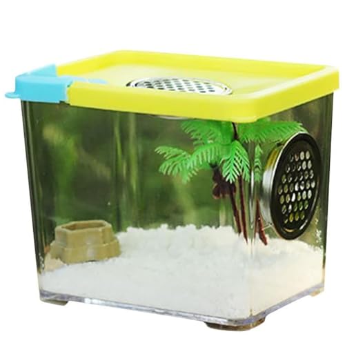 MegLob Reptilienwachstumspanzer, Reptilien -Terrarium -Vivarium Für Kleine Insekten, Reptilien -Fütterungsbox Für Sprungspinne, Skorpion, Mantis, Klettern Aus Haustierbehälter,S MegLob Reptilienwachstumspanzer, Reptilien -Terrarium -Vivarium Für Kleine Insekten, Reptilien -Fütterungsbox Für Sprungspinne, Skorpion, Mantis, Klettern Aus Haustierbehälter,S von MegLob
