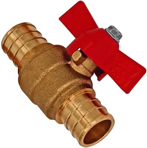 MegaHaustechnik Kugelhahn mit Schlauchtülle aus Messing, mit Flügelgriff, Tüllendurchmesser 25mm, für 1" Schlauch MegaHaustechnik Kugelhahn mit Schlauchtülle aus Messing, mit Flügelgriff, Tüllendurchmesser 25mm, für 1" Schlauch von MegaHaustechnik