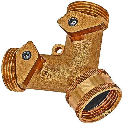 MegaHaustechnik Zweiwege Verteiler für 3/4 Zoll Wasseranschluss, Y-Stück mit 2 separaten Absperrhähnen MegaHaustechnik Zweiwege Verteiler für 3/4 Zoll Wasseranschluss, Y-Stück mit 2 separaten Absperrhähnen von MegaHaustechnik