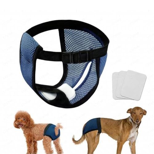 1 x Hundewindeln mit 3 austauschbaren Pads, waschbar, verstellbar, wiederverwendbare Hundewindeln, atmungsaktives Netzgewebe, Menstruationshöschen für kleine, mittelgroße und große Hunde, Größe XL, 1 x Hundewindeln mit 3 austauschbaren Pads, waschbar, verstellbar, wiederverwendbare Hundewindeln, atmungsaktives Netzgewebe, Menstruationshöschen für kleine, mittelgroße und große Hunde, Größe XL, von MeiAOBest
