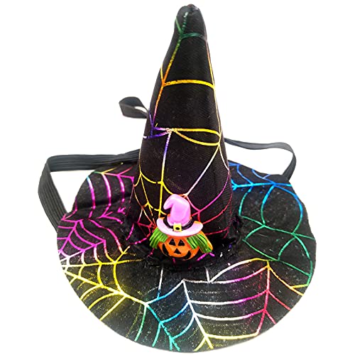 6er-Pack Haustier-Halloween-Kürbis-Hut, verstellbare Katzen-Kopfbedeckung für Halloween, Urlaub, Festival (B) von MeiAOBest