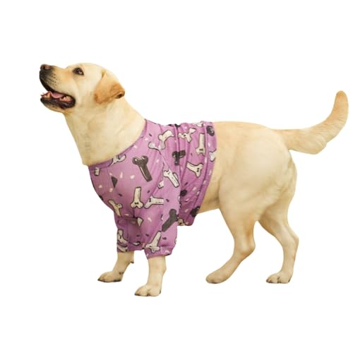 Ellenbogenschutz-T-Shirt für große Hunde, Sommer, Netzstoff, atmungsaktiv, kühl, kurze Kleidung, Haustier, Anti-Lecken, Gelenk-Genesungsanzug für mittelgroße und große Hunde, Größe 6XL (Knochen) Ellenbogenschutz-T-Shirt für große Hunde, Sommer, Netzstoff, atmungsaktiv, kühl, kurze Kleidung, Haustier, Anti-Lecken, Gelenk-Genesungsanzug für mittelgroße und große Hunde, Größe 6XL (Knochen) von MeiAOBest