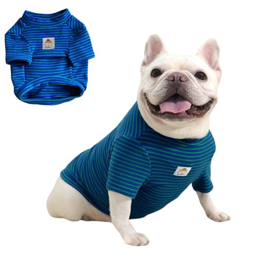 Fat Dog gestreifter Schlafanzug, super elastisch, französische Bulldogge, verdicktes Sweatshirt, Mops, Herbst und Winter, warmer Pullover, Weste, Pullover für kleine, mittelgroße Hunde, Größe XXL Fat Dog gestreifter Schlafanzug, super elastisch, französische Bulldogge, verdicktes Sweatshirt, Mops, Herbst und Winter, warmer Pullover, Weste, Pullover für kleine, mittelgroße Hunde, Größe XXL von MeiAOBest