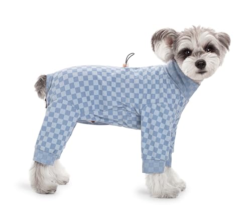 Fleece-Mantel für kleine Hunde, klassisches Gittermuster, für den Winter, verstellbar, 4 Beine, warmer Jumpsuit, für kaltes Wetter, Schlafanzug, Schlafanzug für Welpen, kleine, mittelgroße Hunde, Fleece-Mantel für kleine Hunde, klassisches Gittermuster, für den Winter, verstellbar, 4 Beine, warmer Jumpsuit, für kaltes Wetter, Schlafanzug, Schlafanzug für Welpen, kleine, mittelgroße Hunde, von MeiAOBest