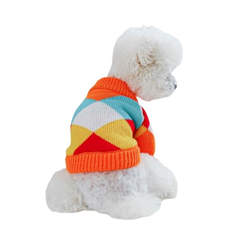 Haustier-Strickpullover, Weihnachtsstrickpullover für kleine Hunde, für kaltes Wetter, Katzen-/Hundepullover, niedliches Haustierkleid für Welpen, kleine, mittelgroße Hunde, Größe L Haustier-Strickpullover, Weihnachtsstrickpullover für kleine Hunde, für kaltes Wetter, Katzen-/Hundepullover, niedliches Haustierkleid für Welpen, kleine, mittelgroße Hunde, Größe L von MeiAOBest