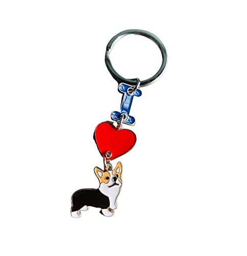 Hunde-Schlüsselanhänger, "I Love Dog" Anhänger, Schlüsselanhänger, Metall, Haustier-ID-Tags, Schlüsselanhänger, Schlüsselanhänger, Hundeliebhaber, Schwarz Hunde-Schlüsselanhänger, "I Love Dog" Anhänger, Schlüsselanhänger, Metall, Haustier-ID-Tags, Schlüsselanhänger, Schlüsselanhänger, Hundeliebhaber, Schwarz von MeiAOBest