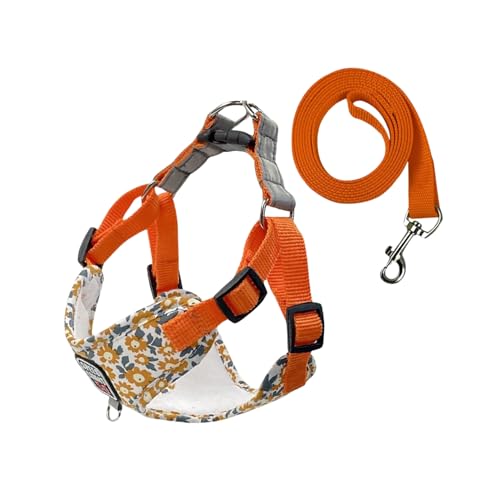 Hundegeschirr gegen Ziehen, verstellbar, Gänseblümchen-Druck, ausbruchsichere Weste, Geschirr, für Hunde, Spaziergänge, Laufen, Training, Geschirr für Katzen, Welpen, kleine, mittelgroße Hunde, Größe Hundegeschirr gegen Ziehen, verstellbar, Gänseblümchen-Druck, ausbruchsichere Weste, Geschirr, für Hunde, Spaziergänge, Laufen, Training, Geschirr für Katzen, Welpen, kleine, mittelgroße Hunde, Größe von MeiAOBest