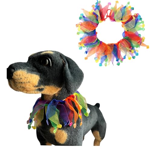 Hundehalsband für Katzen, verstellbar, für Urlaub, Party, Hund, Weihnachten, Halloween, Hals, buntes Band, Dekoration, Halsband, Haustier-Karneval, Partys, Cosplay, Urlaub, Verkleidung, Halskette, L Hundehalsband für Katzen, verstellbar, für Urlaub, Party, Hund, Weihnachten, Halloween, Hals, buntes Band, Dekoration, Halsband, Haustier-Karneval, Partys, Cosplay, Urlaub, Verkleidung, Halskette, L von MeiAOBest