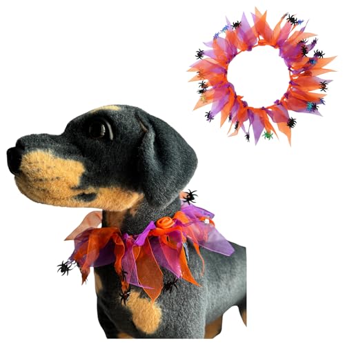 Hundehalsband für Katzen, verstellbar, für Urlaub, Party, Hund, Weihnachten, Halloween, buntes Band, Dekoration, Halsband, Haustier-Karneval, Partys, Cosplay, Urlaub, Verkleidung, Halskette, L Hundehalsband für Katzen, verstellbar, für Urlaub, Party, Hund, Weihnachten, Halloween, buntes Band, Dekoration, Halsband, Haustier-Karneval, Partys, Cosplay, Urlaub, Verkleidung, Halskette, L von MeiAOBest