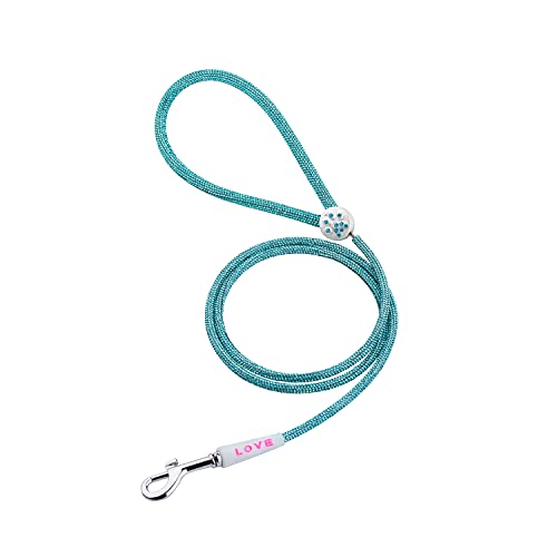 Hundehalsband mit Glocke und niedlicher Erkennung, glänzende Kristall-Strass-Hundehalsband, Designer-Halsband für Katzen, Welpen, kleine, mittelgroße Hunde, blaues Seil (120 cm) von MeiAOBest