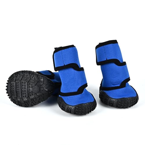 Hundeschuhe, leicht wasserdicht, rutschfest, Leica Obere Hundeschuhe, Haustierpfoten-Schutzhülle, für drinnen und draußen, für Welpen, kleine, mittelgroße und große Hunde, Blau (13# L x B: 10 x 8 cm) Hundeschuhe, leicht wasserdicht, rutschfest, Leica Obere Hundeschuhe, Haustierpfoten-Schutzhülle, für drinnen und draußen, für Welpen, kleine, mittelgroße und große Hunde, Blau (13# L x B: 10 x 8 cm) von MeiAOBest