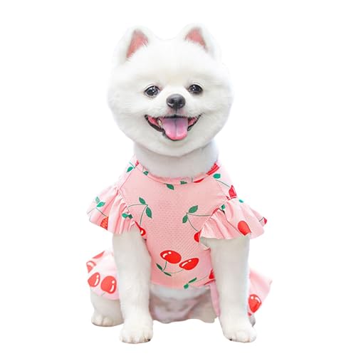Kühlendes, atmungsaktives, schnell trocknendes Haustierkleid, Sommerweste, Rock mit D-Ring für Katzen, Welpen, kleine, mittelgroße und große Hunde, Größe L, Rosa Kühlendes, atmungsaktives, schnell trocknendes Haustierkleid, Sommerweste, Rock mit D-Ring für Katzen, Welpen, kleine, mittelgroße und große Hunde, Größe L, Rosa von MeiAOBest