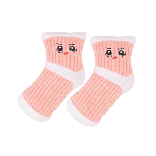 MeiAOBest 2 x Hundesocken, Geräuschspielzeug, niedliches Kauspielzeug für Hunde, Plüsch, Quietschspielzeug, interaktive Zahnreinigungssocken für kleine, mittelgroße Hunde, Rosa MeiAOBest 2 x Hundesocken, Geräuschspielzeug, niedliches Kauspielzeug für Hunde, Plüsch, Quietschspielzeug, interaktive Zahnreinigungssocken für kleine, mittelgroße Hunde, Rosa von MeiAOBest