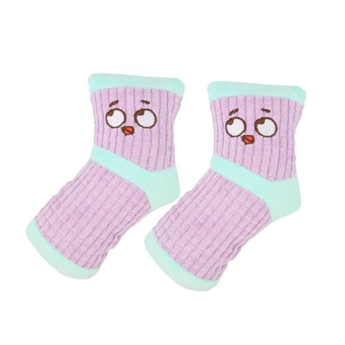 MeiAOBest 2 x Hundesocken, Geräuschspielzeug, niedliches Kauspielzeug für Hunde, Plüsch, Quietschspielzeug, interaktive Zahnreinigungssocken für kleine und mittelgroße Hunde, Lila MeiAOBest 2 x Hundesocken, Geräuschspielzeug, niedliches Kauspielzeug für Hunde, Plüsch, Quietschspielzeug, interaktive Zahnreinigungssocken für kleine und mittelgroße Hunde, Lila von MeiAOBest