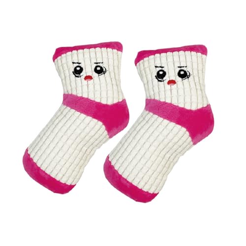 MeiAOBest 2 x Hundesocken, Geräuschspielzeug, niedliches Kauspielzeug für Hunde, Plüsch, Quietschspielzeug, interaktive Zahnreinigungssocken für kleine und mittelgroße Hunde, Weiß MeiAOBest 2 x Hundesocken, Geräuschspielzeug, niedliches Kauspielzeug für Hunde, Plüsch, Quietschspielzeug, interaktive Zahnreinigungssocken für kleine und mittelgroße Hunde, Weiß von MeiAOBest