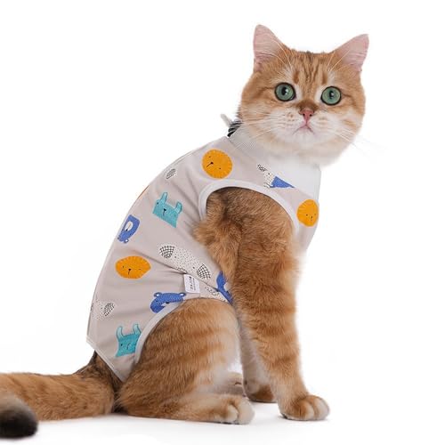 MeiAOBest Genesungsanzug für Katzen, Entwöhnung, Kastrierung, Anti-Leck-Shirts, Weste, Bauchwunden, Schutz, Bodysuit, Größe M, Elefant MeiAOBest Genesungsanzug für Katzen, Entwöhnung, Kastrierung, Anti-Leck-Shirts, Weste, Bauchwunden, Schutz, Bodysuit, Größe M, Elefant von MeiAOBest