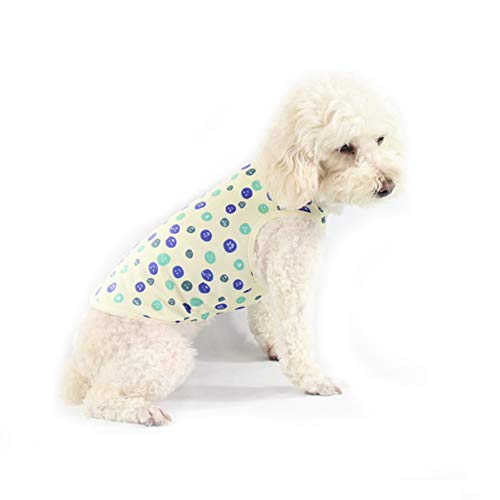 MeiAOBest Haustierkleidung, für Hunde mit coolen Früchten, Sommer, Outdoor, Eisspensing, atmungsaktives T-Shirt für Französische Bulldogge Corgi kleine mittelgroße Hunde, XL, Blueberry von MeiAOBest