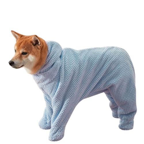 MeiAOBest Hunde-Bademantel, volle Abdeckung, schnell trocknend, super saugfähig, Bademantel, Handtuch für Katzen, Hunde, Größe XXL von MeiAOBest