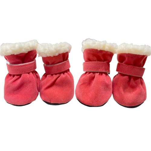 MeiAOBest Hunde-Winterstiefel, warm, rutschfest, weiche Sohle, Hundeschuhe für kaltes Wetter, Pfotenschutz, Abdeckung mit künstlichem Lamm, für drinnen und draußen, leises Gehen für kleine mittelgroße MeiAOBest Hunde-Winterstiefel, warm, rutschfest, weiche Sohle, Hundeschuhe für kaltes Wetter, Pfotenschutz, Abdeckung mit künstlichem Lamm, für drinnen und draußen, leises Gehen für kleine mittelgroße von MeiAOBest