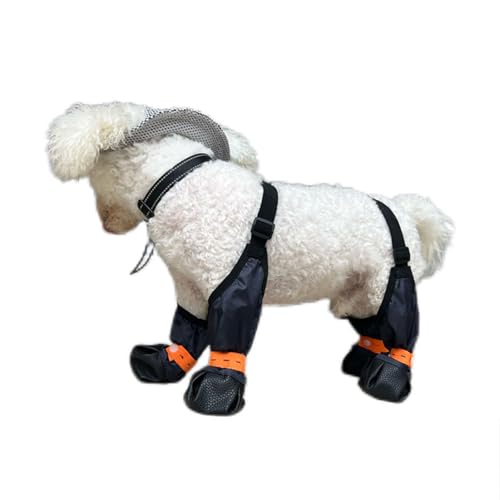 MeiAOBest Hundeschuhe, verstellbare Hosenträger für Hunde, Stiefel mit D-Ring, reflektierender Streifen, Haustierpfoten-Schutzhülle, schmutzabweisend, für Spaziergänge, Laufen, Wandern, Stiefel für MeiAOBest Hundeschuhe, verstellbare Hosenträger für Hunde, Stiefel mit D-Ring, reflektierender Streifen, Haustierpfoten-Schutzhülle, schmutzabweisend, für Spaziergänge, Laufen, Wandern, Stiefel für von MeiAOBest