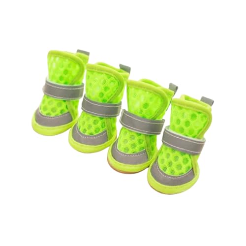 MeiAOBest Hundesommer-Netzschuhe, atmungsaktiv, reflektierend, rutschfest, Pfotenschutz, gegen Lecken, für kleine und mittelgroße Hunde, Grün MeiAOBest Hundesommer-Netzschuhe, atmungsaktiv, reflektierend, rutschfest, Pfotenschutz, gegen Lecken, für kleine und mittelgroße Hunde, Grün von MeiAOBest