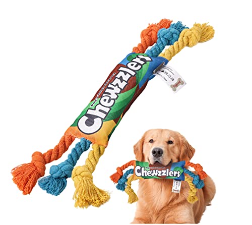 MeiAOBest Quietschspielzeug für kleine Hunde, Kauspielzeug für aggressive Kauer, langlebig, quietschend, interaktives Süßigkeiten-Styling, Hanfseil-Spielzeug, Welpenzahnreinigung, Kaustab-Spielzeug MeiAOBest Quietschspielzeug für kleine Hunde, Kauspielzeug für aggressive Kauer, langlebig, quietschend, interaktives Süßigkeiten-Styling, Hanfseil-Spielzeug, Welpenzahnreinigung, Kaustab-Spielzeug von MeiAOBest