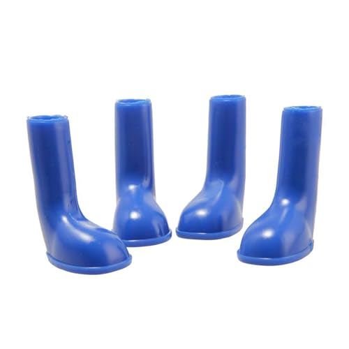 MeiAOBest Regenstiefel für Hunde, wasserdicht, hochelastisch, rutschfest, für Haustiere, Outdoor, Spaziergänge, Pfotenschutz für regnerisches, schneebedecktes Schlamm, Größe M, Blau von MeiAOBest