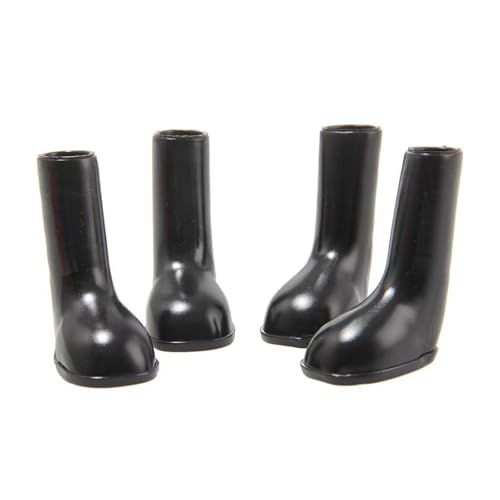 MeiAOBest Regenstiefel für Hunde, wasserdicht, hochelastisch, rutschfest, für Haustiere, Outdoor, Spaziergänge, Pfotenschutz für regnerisches, schneebedecktes Schlammwetter, Größe S (Schwarz) von MeiAOBest