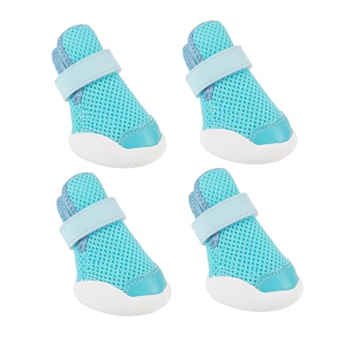 MeiAOBest Rutschfeste, atmungsaktive Schuhe mit weicher Sohle, reflektierend, für alle Jahreszeiten, für drinnen und draußen, Pfotenschutz, Blau MeiAOBest Rutschfeste, atmungsaktive Schuhe mit weicher Sohle, reflektierend, für alle Jahreszeiten, für drinnen und draußen, Pfotenschutz, Blau von MeiAOBest