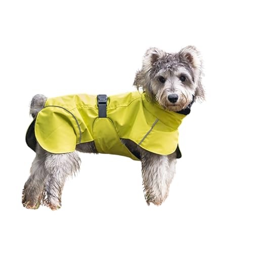 Regenmantel für kleine Hunde mit Ohrenschützer, verstellbar, reflektierend, 2-in-1-Hunde-Regenjacke, Weste mit Traktionsloch, leicht, wasserdicht, Kopfbedeckung, Poncho für kleine, mittelgroße Hunde, Regenmantel für kleine Hunde mit Ohrenschützer, verstellbar, reflektierend, 2-in-1-Hunde-Regenjacke, Weste mit Traktionsloch, leicht, wasserdicht, Kopfbedeckung, Poncho für kleine, mittelgroße Hunde, von MeiAOBest