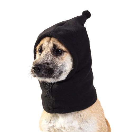 Warme, leise Ohrenschützer für Hunde, Lärmschutz, niedlicher Haustierhut, Kopfwickel für kleine, mittelgroße und große Hunde, Größe L, Schwarz Warme, leise Ohrenschützer für Hunde, Lärmschutz, niedlicher Haustierhut, Kopfwickel für kleine, mittelgroße und große Hunde, Größe L, Schwarz von MeiAOBest