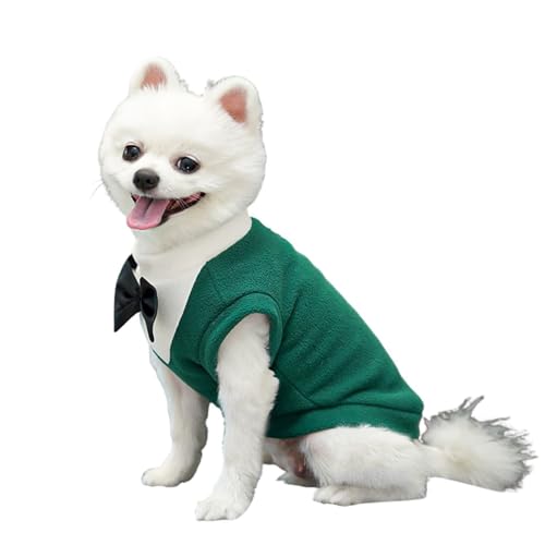 Warme Winterkleidung für Hunde, Hochzeitsjacke, formelle Weste mit Schleife und D-Ring, für kaltes Wetter, Prinzess-Anzug, Kleidung für Katzen, Welpen, kleine, mittelgroße und große Hunde, Größe L Warme Winterkleidung für Hunde, Hochzeitsjacke, formelle Weste mit Schleife und D-Ring, für kaltes Wetter, Prinzess-Anzug, Kleidung für Katzen, Welpen, kleine, mittelgroße und große Hunde, Größe L von MeiAOBest