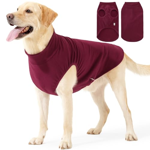 Warme Winterweste für große Hunde, kaltes Wetter, Fleece-Weste, Jacke, Herbst und Winter, Hundepullover, Mantel, 4-Wege-Stretch, Loungewear, Schlafanzug für Samll Meidum große Hunde, Größe 3XL (Rot) Warme Winterweste für große Hunde, kaltes Wetter, Fleece-Weste, Jacke, Herbst und Winter, Hundepullover, Mantel, 4-Wege-Stretch, Loungewear, Schlafanzug für Samll Meidum große Hunde, Größe 3XL (Rot) von MeiAOBest