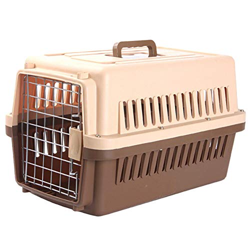 Meijunter Kunststoff Hundetragetuch Katzen Kiste Hund Transportbox Perfekt für den Transport mit dem Auto/Zug/Flugzeug, 19 Zoll von Meijunter