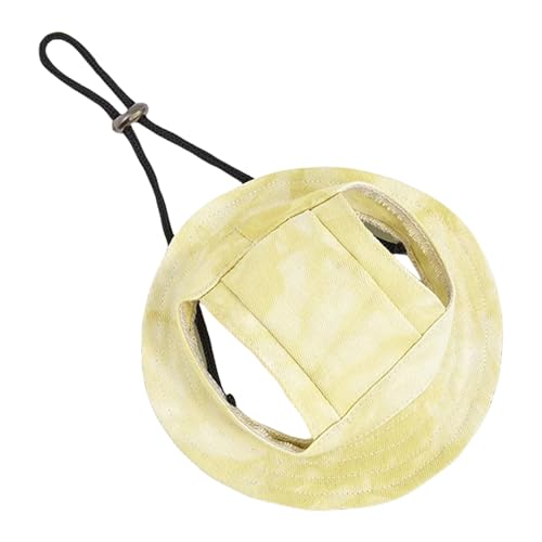 Bequemer Sonnenhut mit breiter Krempe für Haustier-Kopfbedeckungen, Outdoor-Aktivitäten, bei heißem Wetter, atmungsaktiver Hut für Haustiere Bequemer Sonnenhut mit breiter Krempe für Haustier-Kopfbedeckungen, Outdoor-Aktivitäten, bei heißem Wetter, atmungsaktiver Hut für Haustiere von Meiliyizu