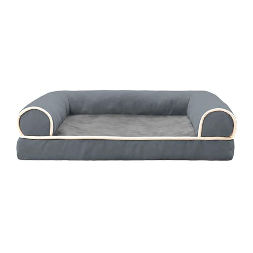 Meiliyizu Haustierbett, Haustierbett mit abnehmbarem Kissen, weicher Griff, schöner rutschfester Hundekorb, Hundesofa, abnehmbares Kissennest, dunkelgrau, L Meiliyizu Haustierbett, Haustierbett mit abnehmbarem Kissen, weicher Griff, schöner rutschfester Hundekorb, Hundesofa, abnehmbares Kissennest, dunkelgrau, L von Meiliyizu