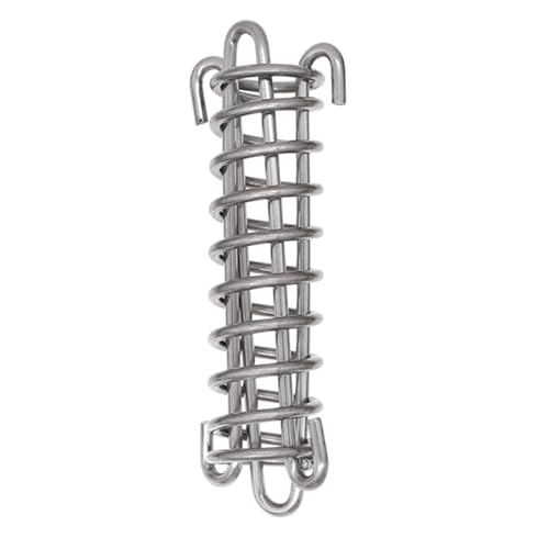 Meiliyizu Hundeleine mit Stoßdämpferfeder, Stahl, Haken Oberteil, Silber Meiliyizu Hundeleine mit Stoßdämpferfeder, Stahl, Haken Oberteil, Silber von Meiliyizu