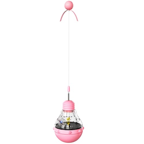 Meiliyizu Katze Interaktives Spielzeug, 3 in 1 Interaktives Katzenspielzeug mit Katzen Teaser Zauberstab Katzen Leckerli Spender, Interaktives Katzen Tumbler Spielzeug mit Futterloch, Rosa Meiliyizu Katze Interaktives Spielzeug, 3 in 1 Interaktives Katzenspielzeug mit Katzen Teaser Zauberstab Katzen Leckerli Spender, Interaktives Katzen Tumbler Spielzeug mit Futterloch, Rosa von Meiliyizu