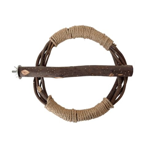 Vogelstange für Haustiere, Vogelkäfigständer, Spielzeug, Papageien, Sitzstange, Nymphensittiche, Wellensittiche, Spielständer, Schleifen, Zweigkreise, Unterhaltungsspielzeug Vogelstange für Haustiere, Vogelkäfigständer, Spielzeug, Papageien, Sitzstange, Nymphensittiche, Wellensittiche, Spielständer, Schleifen, Zweigkreise, Unterhaltungsspielzeug von Meiliyizu