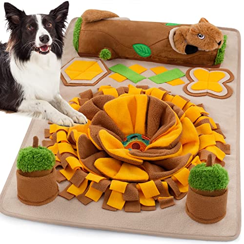 Meilzer Schnüffelmatte für große Hunde, keine Füllung, Plüsch, Kauen, Eichhörnchen, quietschend, Hundespielzeug, Schnüffelmatte mit interaktiven Spielen für Hunde, Zahnen, interaktives Geschenk Meilzer Schnüffelmatte für große Hunde, keine Füllung, Plüsch, Kauen, Eichhörnchen, quietschend, Hundespielzeug, Schnüffelmatte mit interaktiven Spielen für Hunde, Zahnen, interaktives Geschenk von Meilzer
