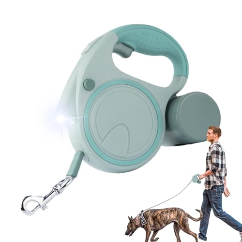 Meindin Automatisch einziehbares Haustierseil – langes Traktionsseil, Teleskop-Hundeleine mit LED-Licht, stabiles Hundeseil zum Joggen, Spaziergänge im Freien Meindin Automatisch einziehbares Haustierseil – langes Traktionsseil, Teleskop-Hundeleine mit LED-Licht, stabiles Hundeseil zum Joggen, Spaziergänge im Freien von Meindin