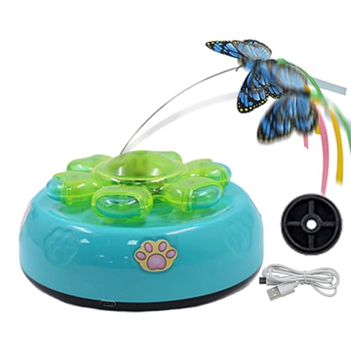 Meindin Automatisches Katzenspielzeug Schmetterling – Bewegliches Katzenspielzeug mit flatterndem Schmetterling, intelligenter Hindernisvermeidungssensor | Cat Teaser, 500 mAh, beleuchtetes Meindin Automatisches Katzenspielzeug Schmetterling – Bewegliches Katzenspielzeug mit flatterndem Schmetterling, intelligenter Hindernisvermeidungssensor | Cat Teaser, 500 mAh, beleuchtetes von Meindin