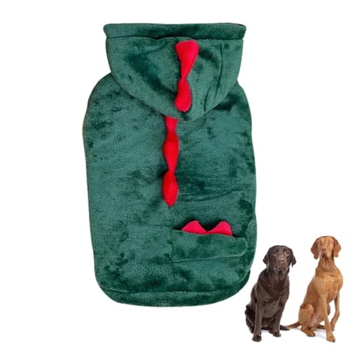 Meindin Dinosaurier-Hunde-Kapuzenpullover – Katzen- und Hundekleidung, weich, atmungsaktiv, Haustier-Dinosaurier-Cosplay, Kapuzenmantel für mittelgroße und kleine Welpen und Katzen Meindin Dinosaurier-Hunde-Kapuzenpullover – Katzen- und Hundekleidung, weich, atmungsaktiv, Haustier-Dinosaurier-Cosplay, Kapuzenmantel für mittelgroße und kleine Welpen und Katzen von Meindin
