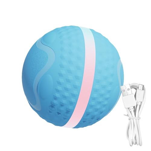Meindin Interaktiver Hundeball – interaktives Hundespielzeug mit LED-Lichtern, Springender Ball, automatischer Rollball für Welpen, kleine, mittelgroße und große Hunde von Meindin