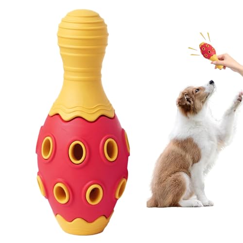 Meindin Interaktiver Hundespielzeug-Ball, Leckerli-Futterspender mit Geräusch, Futterspender, Spielzeug, interaktiver Gummi-Futterspender für Zuhause, Garten, Hinterhof, Bauernhof, Spielen im Freien Meindin Interaktiver Hundespielzeug-Ball, Leckerli-Futterspender mit Geräusch, Futterspender, Spielzeug, interaktiver Gummi-Futterspender für Zuhause, Garten, Hinterhof, Bauernhof, Spielen im Freien von Meindin