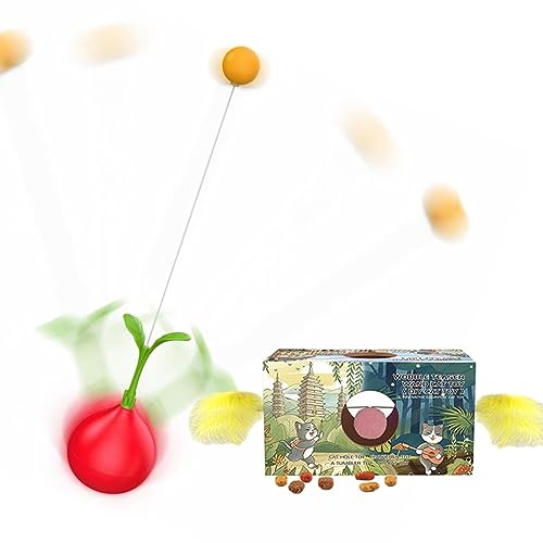 Meindin Interaktiver Katzenspielzeug-Ball, interaktives Spielzeug für Haustiere, Katzen, Auto-Balancing, Indoor-Katzenspielzeug, um Langeweile zu reduzieren, für Schlafzimmer, Arbeitszimmer, Meindin Interaktiver Katzenspielzeug-Ball, interaktives Spielzeug für Haustiere, Katzen, Auto-Balancing, Indoor-Katzenspielzeug, um Langeweile zu reduzieren, für Schlafzimmer, Arbeitszimmer, von Meindin