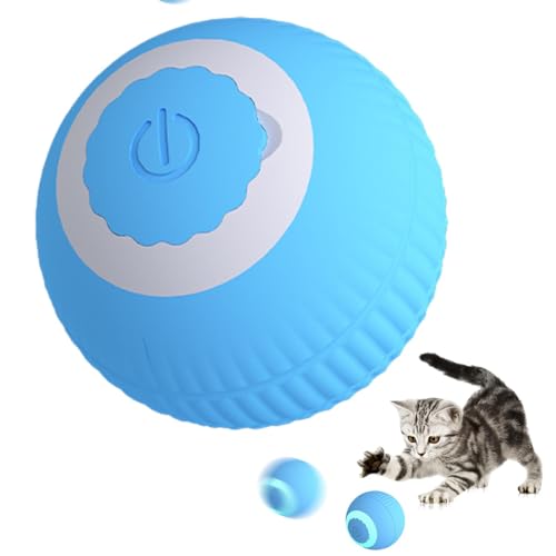 Meindin Interaktives Katzenspielzeug Ball, Power-Ball Katze 360 Grad Rollball Katzen Spielbälle Rollendes Intelligentes Elektronisches Ballspielzeug Für Hunde Und Katzen von Meindin