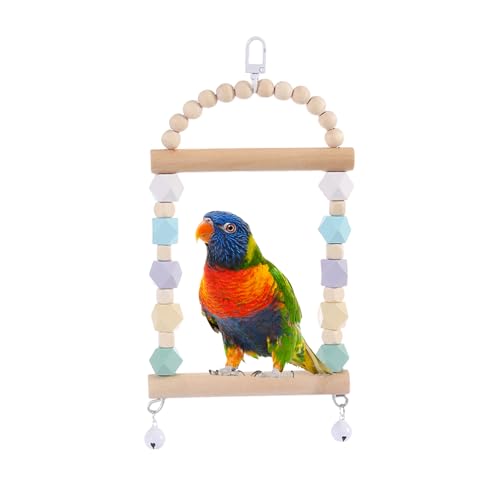 Meindin Vogelschaukel Spielzeug | Vogelschaukel Sittich Schaukel | Papagei Stehende Kaustange Vogelkäfig Zubehör Sitzstange Ständer Vogelkäfig Spielzeug Haustierbedarf Meindin Vogelschaukel Spielzeug | Vogelschaukel Sittich Schaukel | Papagei Stehende Kaustange Vogelkäfig Zubehör Sitzstange Ständer Vogelkäfig Spielzeug Haustierbedarf von Meindin