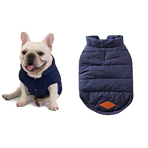 meioro Hund Warme Jacke Hundebekleidung Hund Gemütliche Jacke Winter Gefüttert Mantel Hund Katze Kleidung Warme Französisch Bulldog Mops Hund Kleidung Weste von meioro