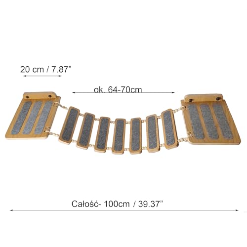 Katzenbrücke - Plattform - Hängematte - langlebig - 100cm von Mekm